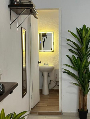 Estudio céntrico con diseño industrial